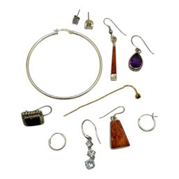 (A148) Sterling Silver Single Earring Lot
