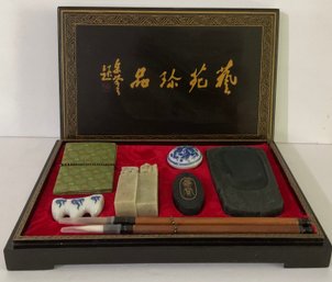 Four Treasures Of 品治花地 The Study Calligraphy Set Art Supply / Calligraphy Set