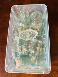 Lot Of Small Vintage Bottles And More