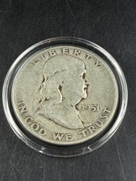 1951-S Ben Franklin Silver Half Dollar