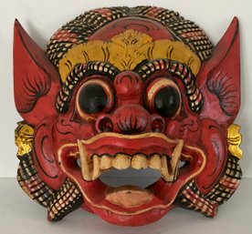 Balinese Barong Mask Decorative Wall Art, Singh Lion Barong Mask