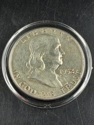 1952 Ben Franklin Silver Half Dollar