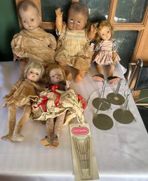 Lot Of Vintage Baby Dolls As Found