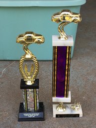 Lot Of 2 First Place Car Show Trophies - 1st Place Trophy - Best In 30