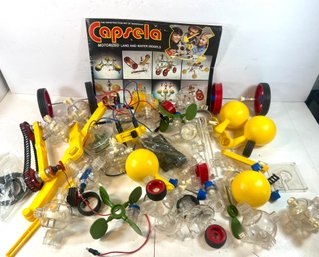 Vintage 1978 German Capsela Motorized Land & Water Models