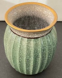 Dahl Jensen Craquele Vase Ceramic Decorative, Copenhagen Crackle Vase. 235/680