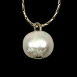 (A175) Sterling Silver Pearl Necklace