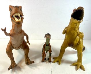 3 Toy Dinosaurs