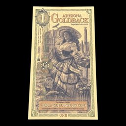 1 Arizona GoldBack 1/1000th Troy Ounce 24K Gold
