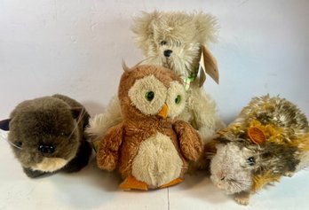 4 Vintage Stuffed Animals Including Boyds Bears