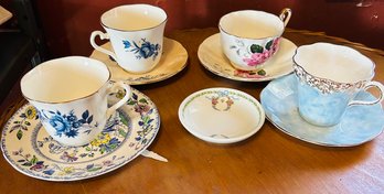 Lot Of Teacups And Saucers As Shown