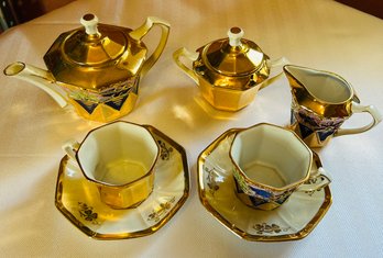 Vintage Lusterware Tea Set Made In Germany