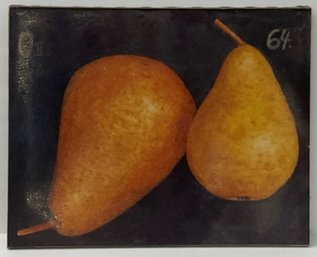64 Vintage Pears Art Canvas Print, Botanical Still Life