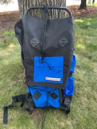 American Camper External Frame Royal Blue And Black Backpack