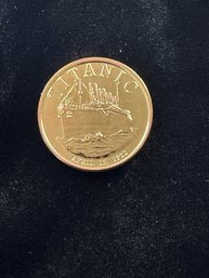 One AVDP Ounce .999 Fine Copper Round Titanic