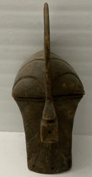 Vintage African Ceremonial Wooden Tribal Mask, Hanging