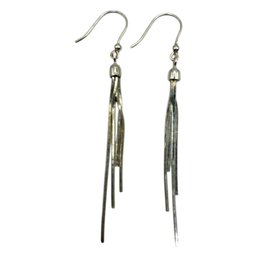 (A5) DYADEMA Italian Long Sterling Silver Dangle Earrings