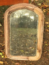 Antique Mid 1800s Arch Top Rustic Farmhouse Mirror