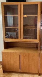 Danish Modern Wall Unit #3 Teak Veneer Made In Denmark Scandinavian Modular Shelving