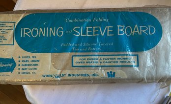 Combination Folding Ironing And Sleeve Board In Original Plastic Wrap