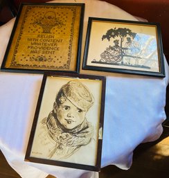 Lot Of Miscellaneous Wall Art