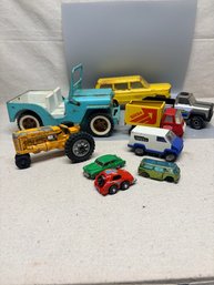 Vintage Toy Vehicle Lot  Tonka, Hubley, Hot Wheels, Jeep  Diecast Cars (Parts/Restoration)