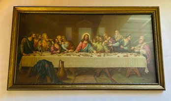 Vintage Last Supper Framed Print
