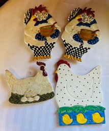 Lot Of Ceramic Chickens
