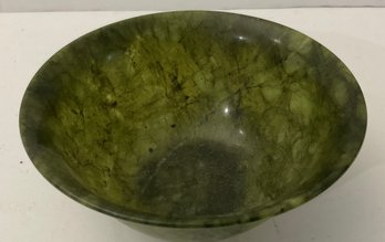 Vintage, Small Spinach Green Jade Bowl