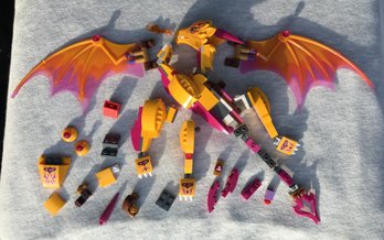 Rare Lego Elves Fire Dragon's Lava Cave 41175 Loose & Bagged