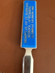 Vintage Advertising Letter Opener From Hospital Of St Raphael School Of Nursing-new Haven Ct