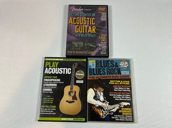 Set/3 Guitar Lesson DVD's Ref: UH