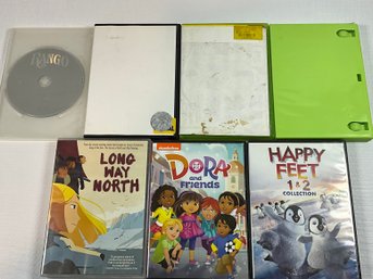 Children/Family DVD Movies (Dora, Happy Feet 1 & 2, Robin Hood, Rango, KidSongs & More) Ref: UH