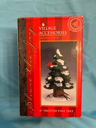 Vintage 6 Frosted Pibe Tree Village Accessories