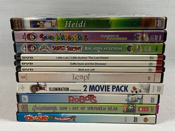 Family/Kid's DVD Grouping Including Cartoons, Sing, The Secret Life Of Pets, Leap!, Heidi, Etc) Ref: UH