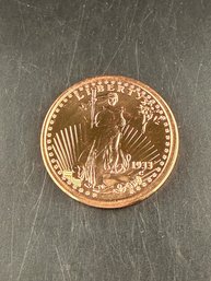 One AVDP Ounce .999 Fine Copper Round