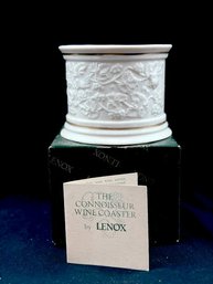 New In Box - Vintage Lenox The Connoisseur Wine Coaster With 24kt Gold Trim