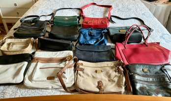 Lot Of 14 Purses Michel Jordi   Carryland Style & Co 9 West Charming Charlie Others