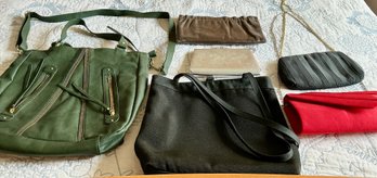2 Larger Bags & 4 Clutches Evening Bags