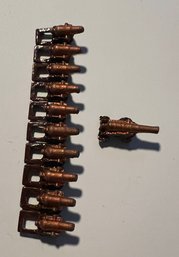 Lot Of Miniature (tiny) Copper Cannons