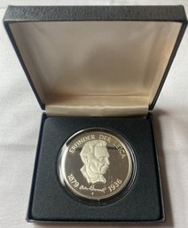 Erfinder Der Leica 1879-1936 (Camera) Sterling Silver Proof Coin 1 Troy OZ