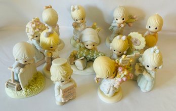 Lot #2 - Precious Moments Figurines In Storage Box