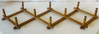 Vintage Adjustable Wooden Wall Hanger