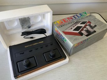 Vintage 1983 Bentley Compu Vision Video Game Console Unused Condition In Box Tennis Squash Soccer