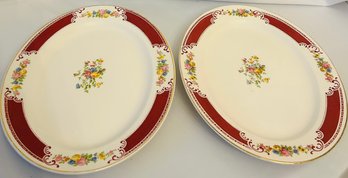 Two Homer Laughlin Serving Platters