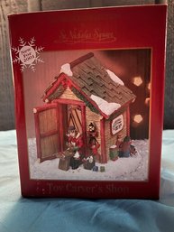Vintage St. Nicholas Square The Village Collection Toy Carvers Shop