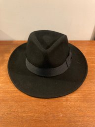 Mens Black Wool Hat New