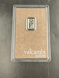 Valcambi Suisse 1 Gram .999.5 Fine Platinum Bar