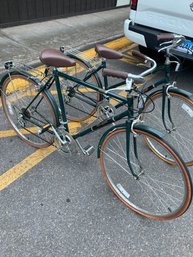 His & Hers Matching Greenbriar Vintage Bikes Bicycles
