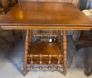 Oak Stick And Ball Table